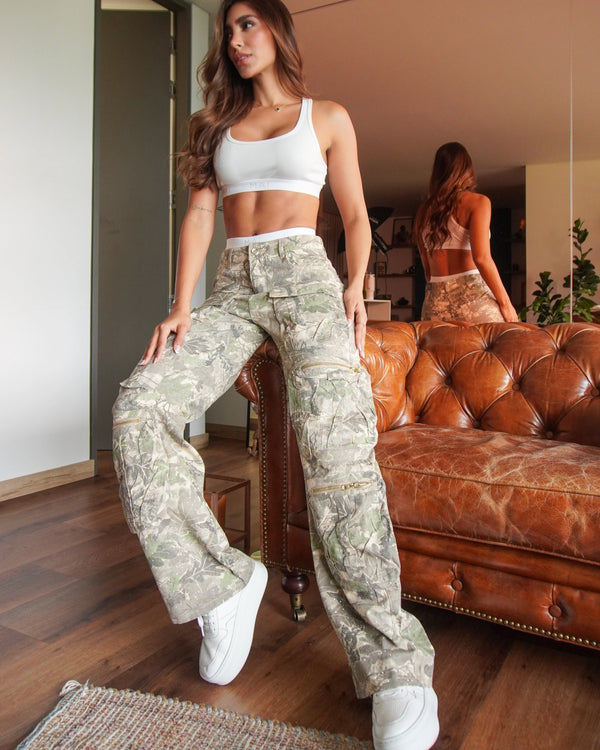 Jean Wide Leg Cargo A3228