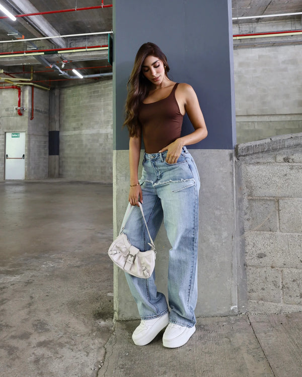 Jean Baggy Con Parche AB19446B-T