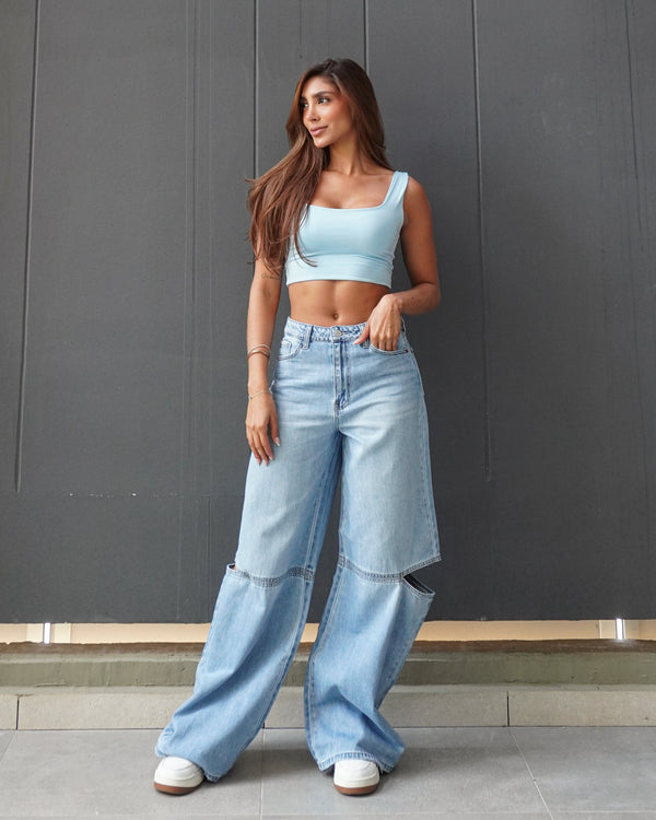 Jean Wide Leg Corte AM99692LT