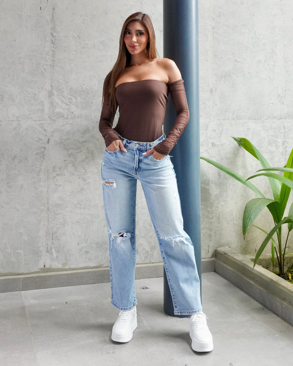 Jean Dad Talle Medio 2 Rotos WV19691LRS-LTD