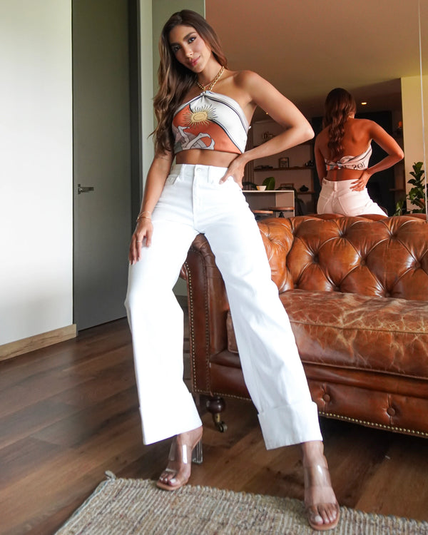 Jean Wide Leg Clasico WV99651WHT